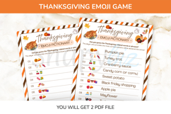 Thanksgiving Emoji Game For Adults Product Image 1