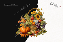 Thanksgiving Harvest Clipart | Fall PNG Product Image 2