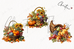 Thanksgiving Harvest Clipart | Fall PNG Product Image 3