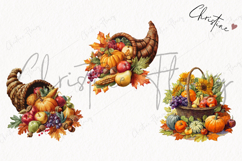 Thanksgiving Harvest Clipart | Fall PNG Product Image 3