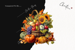 Thanksgiving Harvest Clipart | Fall PNG Product Image 2
