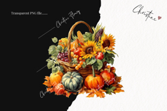 Thanksgiving Harvest Clipart | Fall PNG Product Image 2