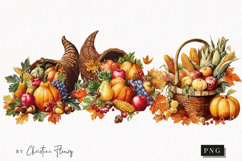 Thanksgiving Harvest Clipart | Fall PNG Product Image 1