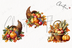 Thanksgiving Harvest Clipart | Fall PNG Product Image 3