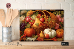 Thanksgiving Harvest Cutting Board Sublimation Design Product Image 3