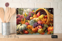 Thanksgiving Harvest Cutting Board Sublimation Design Product Image 4