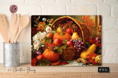 Thanksgiving Harvest Cutting Board Sublimation Design Product Image 5