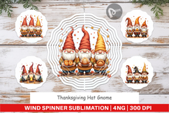 Thanksgiving Hat Gnome Wind Spinner Product Image 1