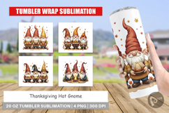 Thanksgiving Hat Gnome Tumbler Product Image 1