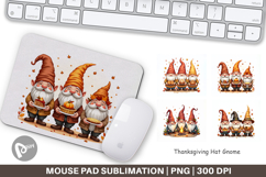 Thanksgiving Hat Gnome Mouse Pad Product Image 1