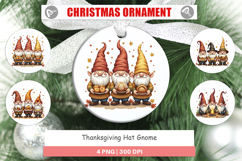 Thanksgiving Hat Gnome Ornament Product Image 1