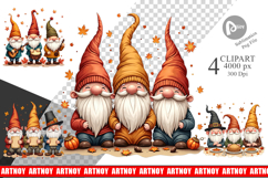 Thanksgiving Hat Gnome Clipart Product Image 1
