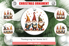 Thanksgiving Hat Gnome Ornament Product Image 1