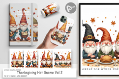 Thanksgiving Hat Gnome Digital Paper Product Image 1