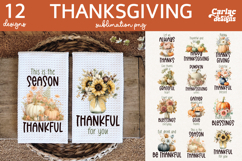 Thanksgiving Kitchen Towel Sublimation Bundle