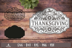 Thanksgiving Layered Sign SVG Laser Cut design