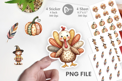 Thanksgiving Patchwork Sticker Product Image 1