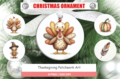 Thanksgiving Patchwork Ornament Product Image 1