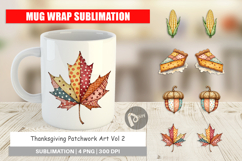 Thanksgiving Patchwork Mug Wrap Product Image 1