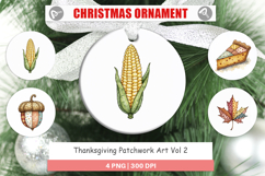 Thanksgiving Patchwork Ornament Product Image 1