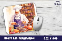 Autumn Mouse Pad Sublimation Design, Fall Pumpkins PNG Product Image 1
