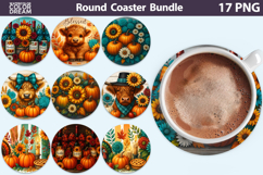 Thanksgiving Sublimation Bundle | Fall Pumpkin Animals Product Image 3