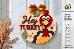 Thanksgiving round signs Bundle Laser Cut. Wall decor SVG Product Image 8