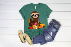 Thanksgiving Sloth PNG illustration Product Image 5