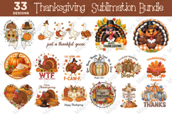 Thanksgiving Sublimation Bundle| Autumn And Fall PNG Design Product Image 1