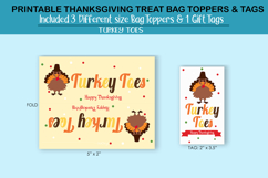 Thanksgiving Turkey toes Treat bag toppers and Tag Product Image 2