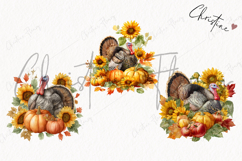 Watercolor Thanksgiving Turkey | Thanksgiving Png Product Image 3