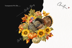 Watercolor Thanksgiving Turkey | Thanksgiving Png Product Image 2