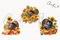 Watercolor Thanksgiving Turkey | Thanksgiving Png Product Image 3