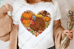 Thanksgiving Turkey Heart PNG Product Image 3