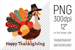 Thanksgiving Turkey Patchwork Clipart. Perfect for Thanksgiving crafts, digital scrapbooking, stickers, greeting cards, DIY decor, and sublimation printing.
