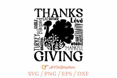 Thanksgiving Day shirt svg, Turkey svg Product Image 2