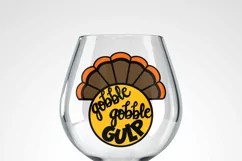 Thanksgiving Wine Glass SVG, Funny Wine Glass SVG, Wine SVG Product Image 2
