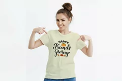 Happy Friendsgiving SVG. Funny Thanksgiving quote Product Image 2