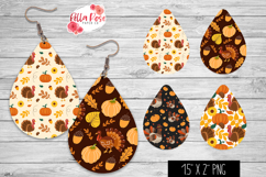 Thanksgiving | 4 Sets of Teardrop Earrings PNG Product Image 1