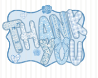 Lace Floral Alphabet PNG bundle, Preppy Blue Toile letters Product Image 5