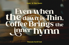 Thannie - Display Serif Font Product Image 3