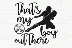 Baseball Mom Svg, That’s My Boy Out There Svg, Png, Cut File Product Image 1