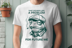 Future Me Problem Toad SVG Funny Sarcastic Frog Design Product Image 3