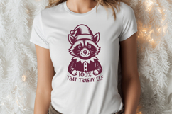 100 That Trashy Elf SVG, Funny Raccoon Christmas Cute PNG Product Image 2