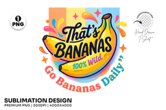 banana summer png, go bananas design, funny banana shirt, fruit sublimation, tropical banana png, summer fruit design, banana lover gift, summer shirt png, playful summer design, banana clipart