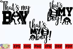 That's My Boy SVG | Wrestling SVG | Wrestling Mom SVG |Sport Product Image 1