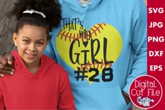 That's My Girl | Softball Svg Design Cut File Product Image 1