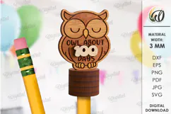 100 Days of School Pencil Topper Laser Cut. School SVG Product Image 1