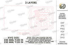 100th Days of School Sign Laser Cut. School SVG Product Image 2