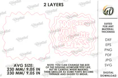 100th Days of School Sign Laser Cut. School SVG Product Image 2